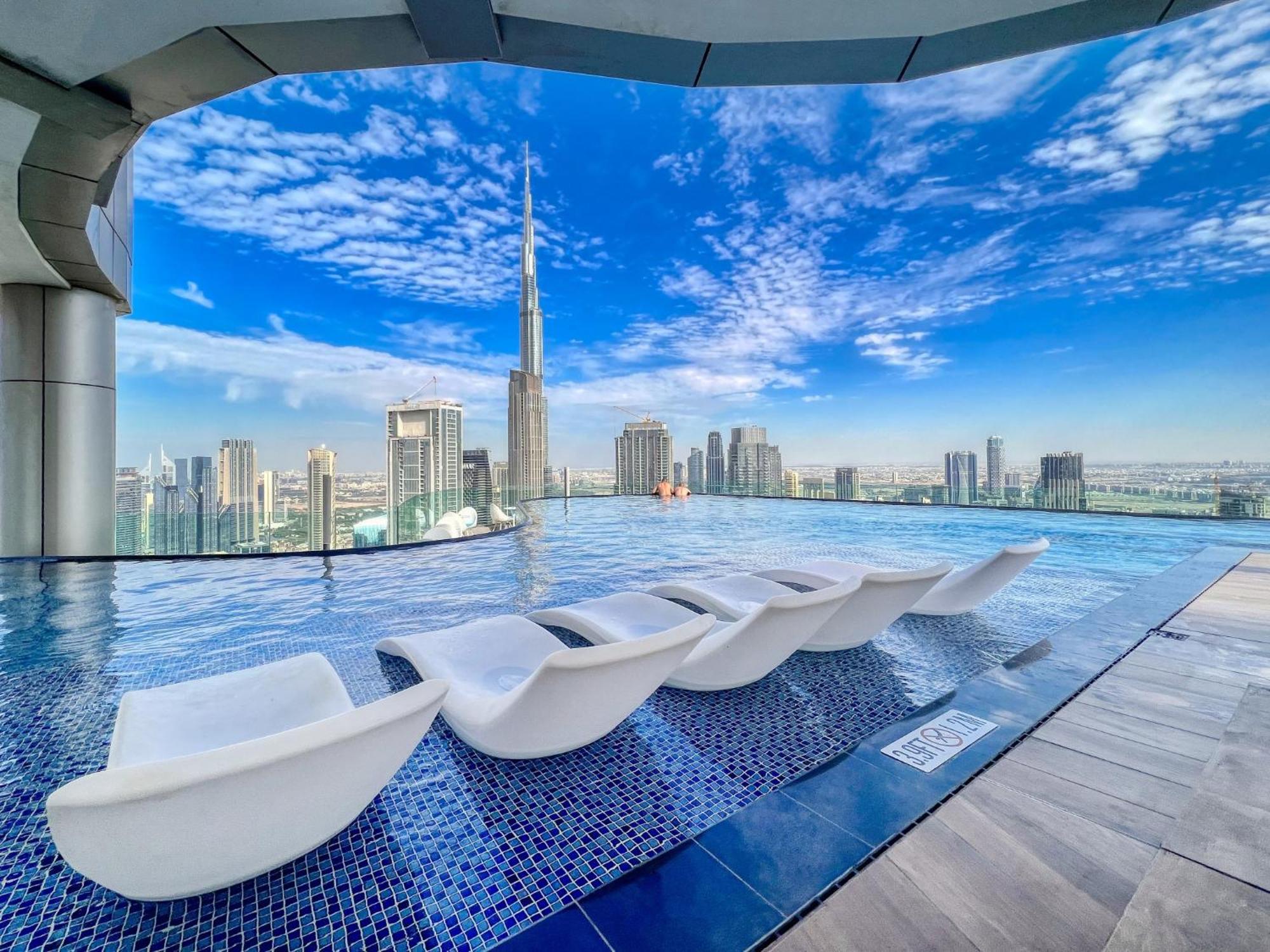 Appartement Highest Infinity Pool In Downtown Dubaï Extérieur photo