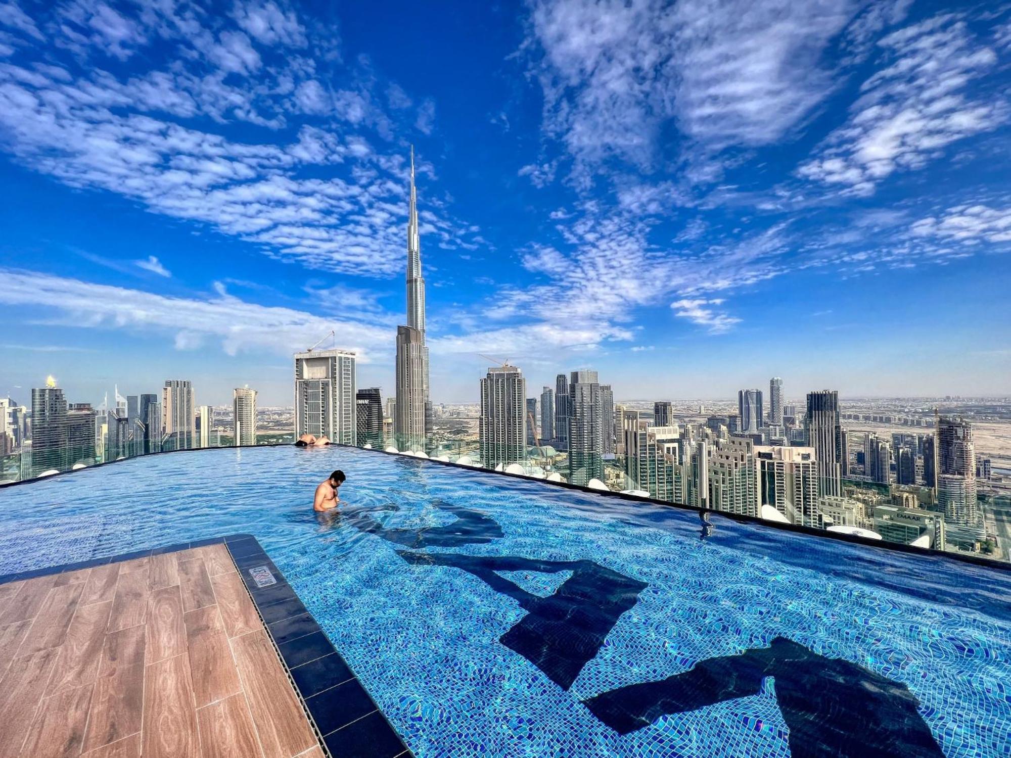 Appartement Highest Infinity Pool In Downtown Dubaï Extérieur photo