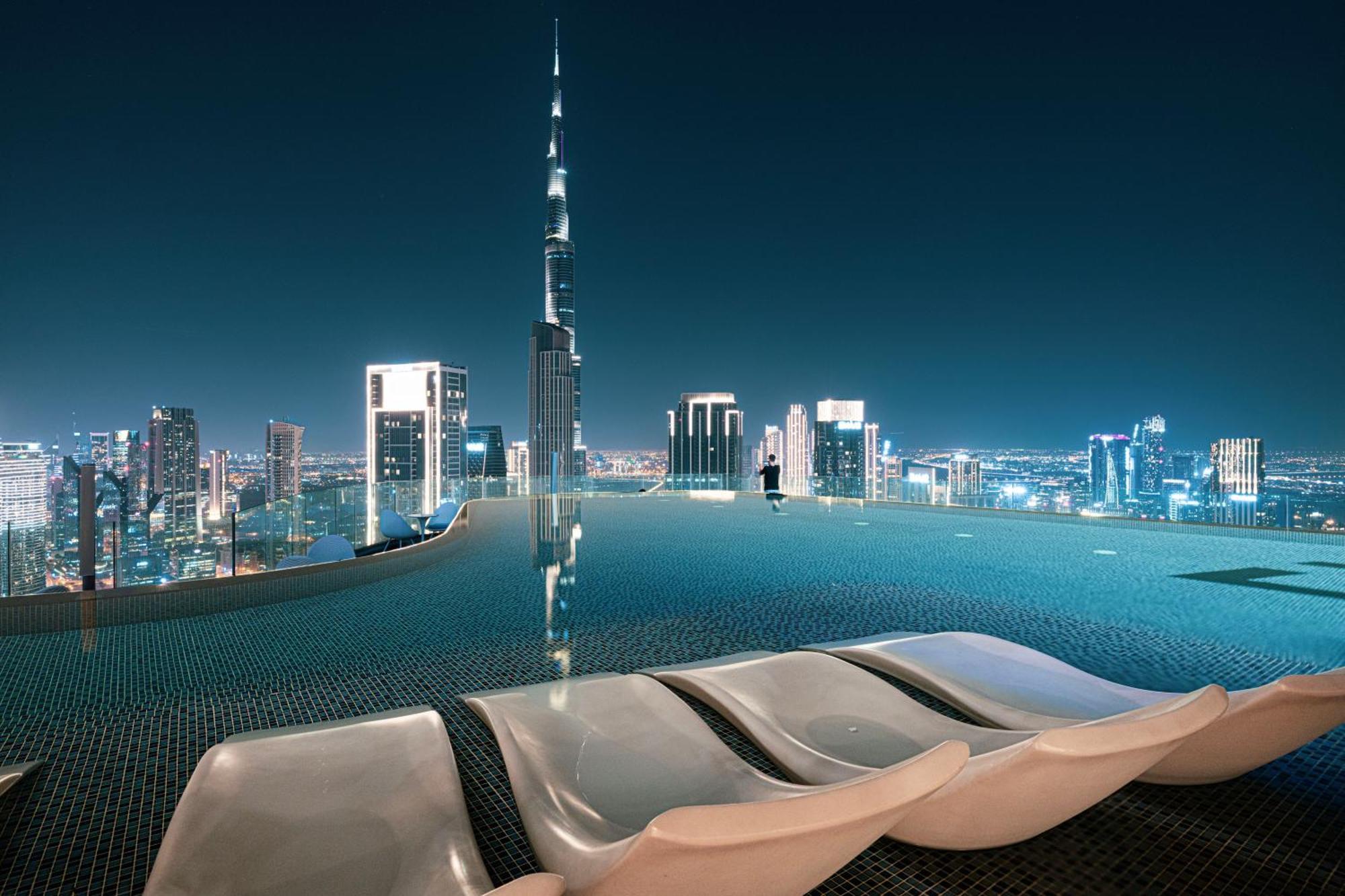 Appartement Highest Infinity Pool In Downtown Dubaï Extérieur photo